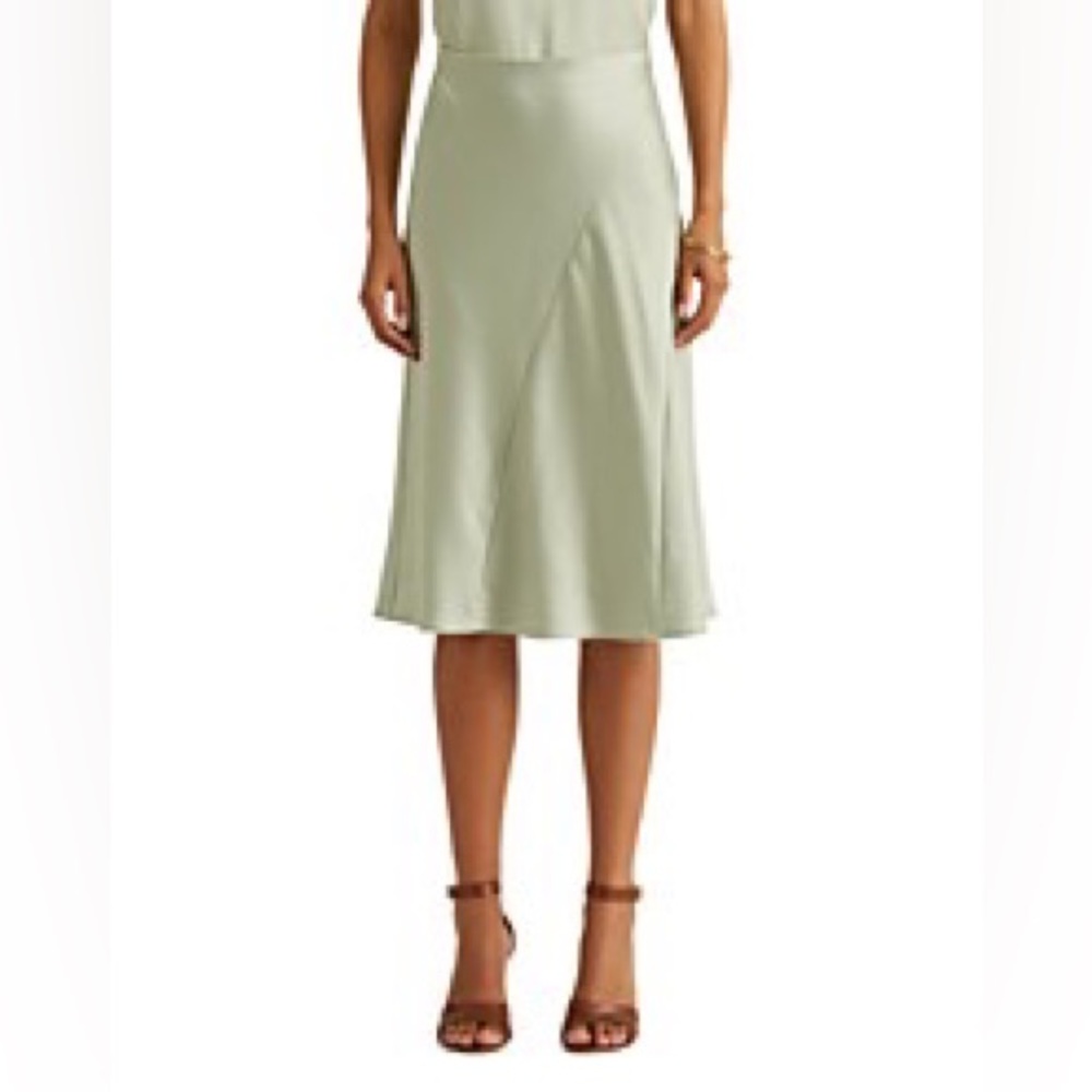 Lauren Ralph Lauren Hammered Satin Slip Skirt